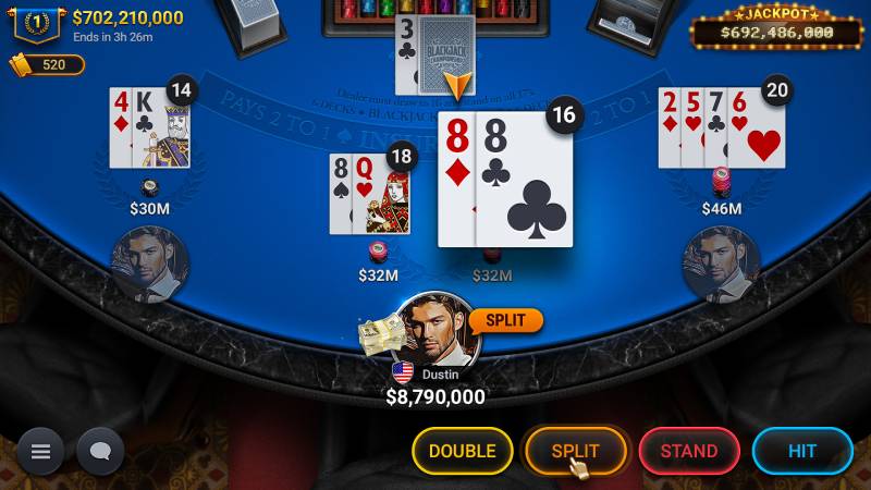 Các lựa chọn quan trọng trong Blackjack online