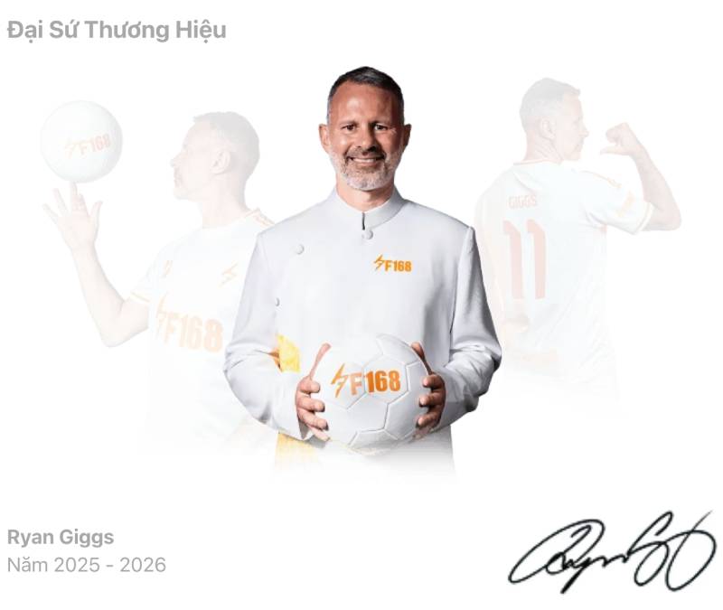 Ryan Giggs trở thành đại sứ thương hiệu F168
